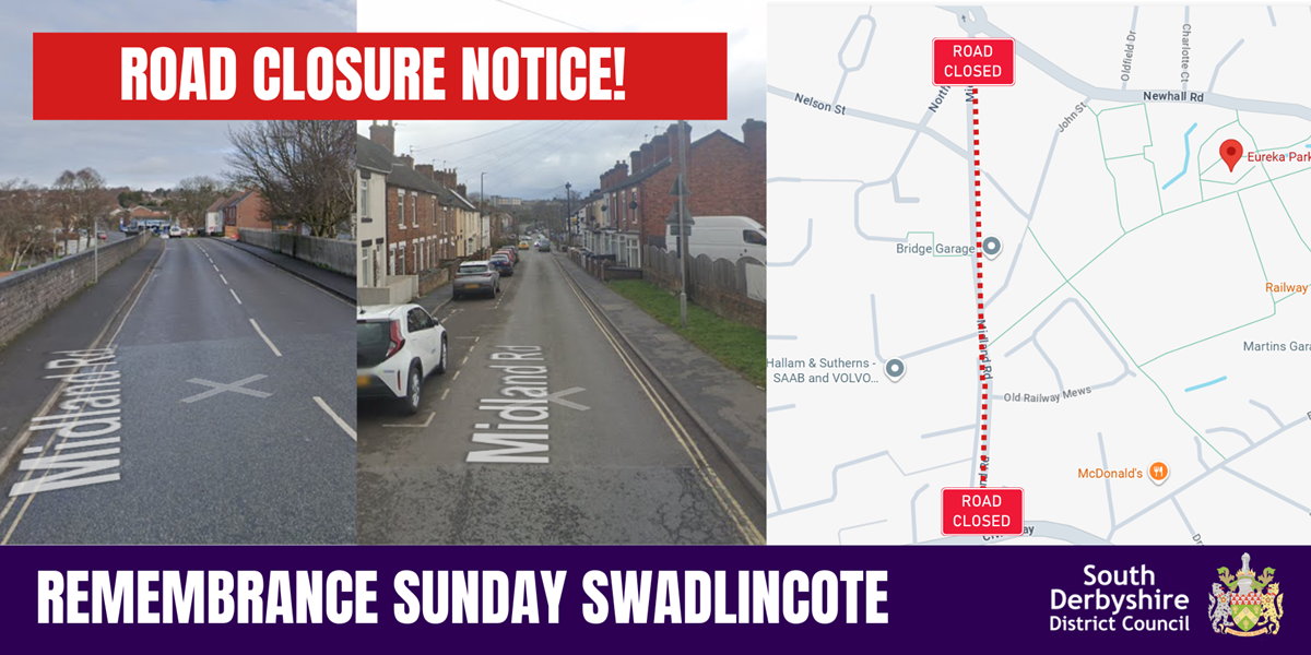 Social media Road closure poster